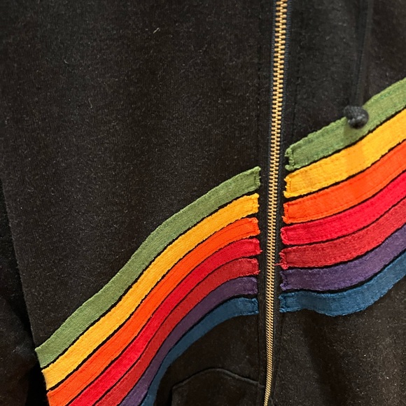 Aviator Nation Disco 7-stripe hoodie - Charcoal - Picture 2 of 3